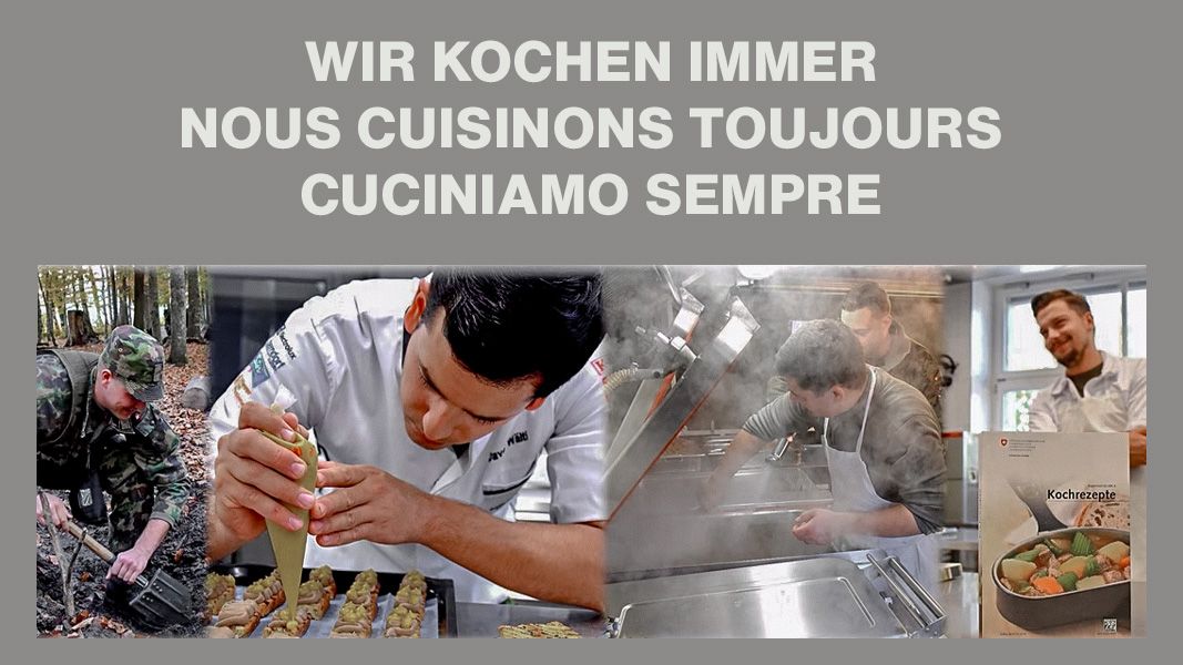 Immagine di copertina Centro d'istruzione della sussistenza con slogan: Cuciniamo sempre