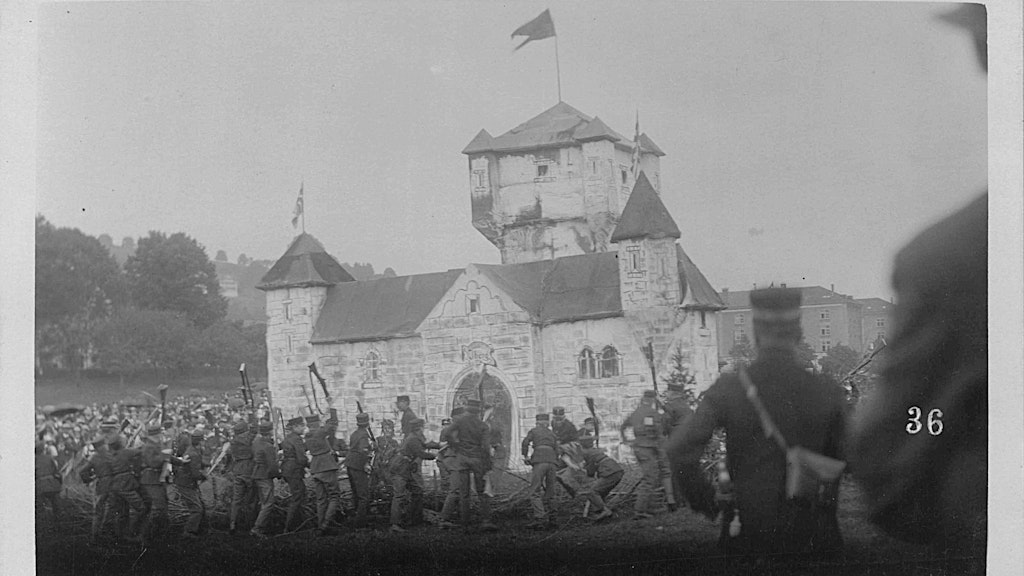 Kinderfest auf dem Kreckel 1923; Sturm der Kadettenburg