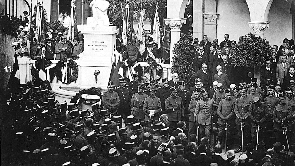 Einweihung Soldatendenkmal 1921