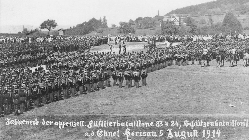 Füs Bat 83, 84 und Schützenbat a.d im Ebnet 1914