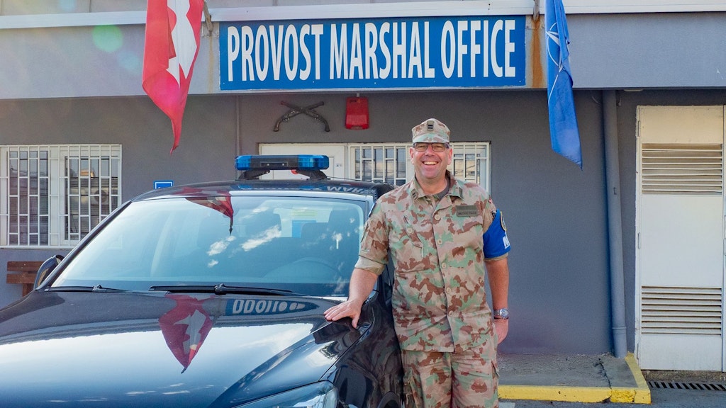 Force Provost Marshal de la KFOR, lieutenant-colonel Marco