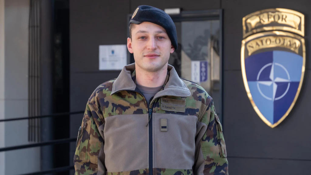 Major Paul Bandyk, Stabsoffizier im LMT Coordination Center in der KFOR