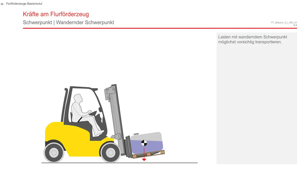 Learning programme: Industrial trucks