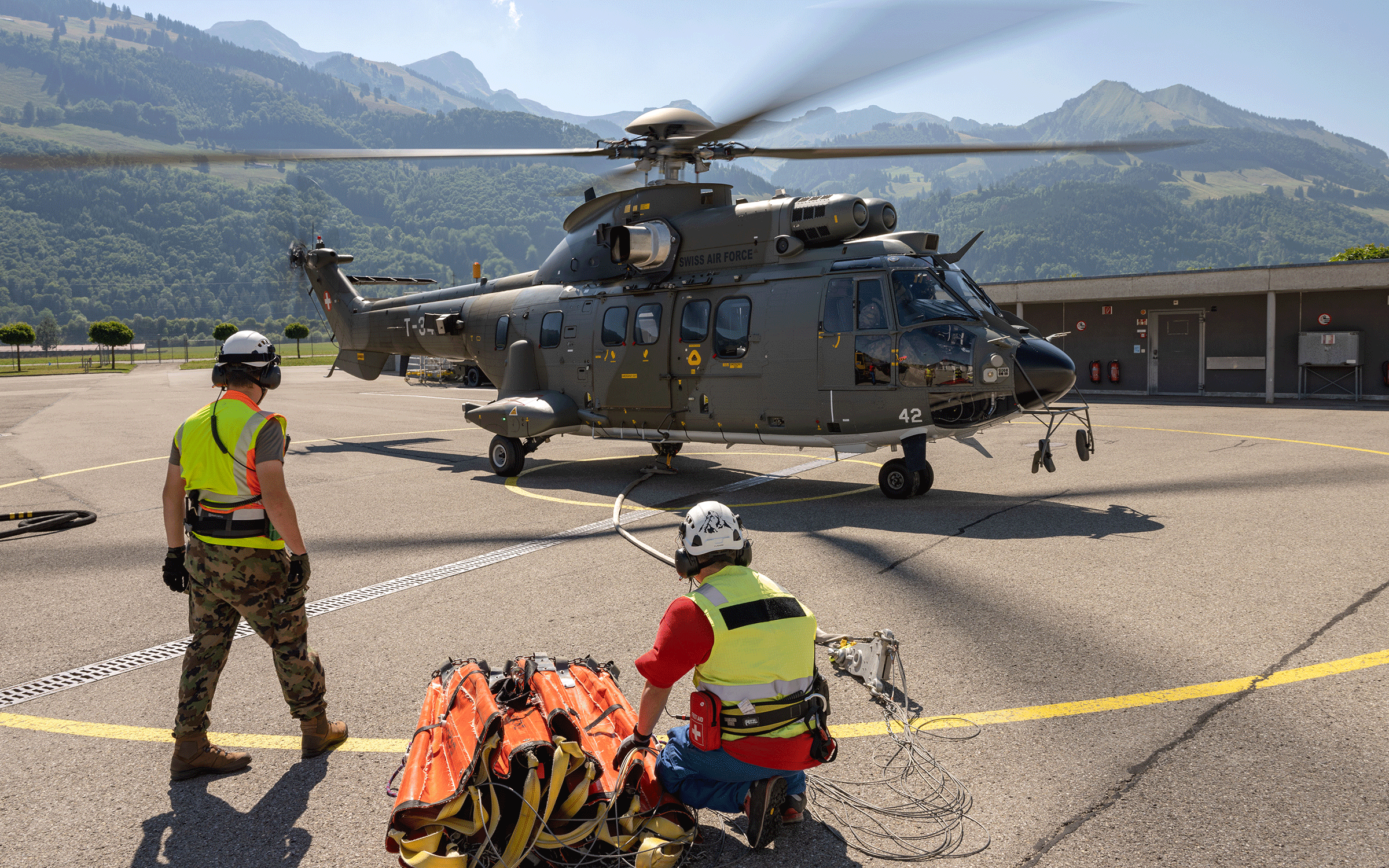 Wassertransport im Kanton Fribourg im August 2022. ©VBS/DDPS, Jonas Kambli