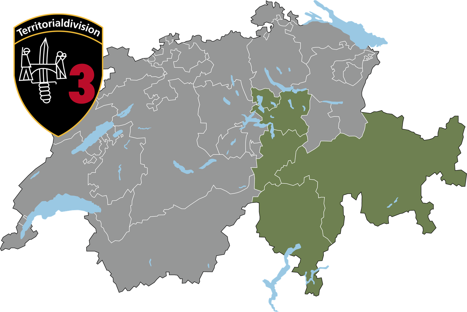 Geografischer Verantwortungsbereich Ter Div 3