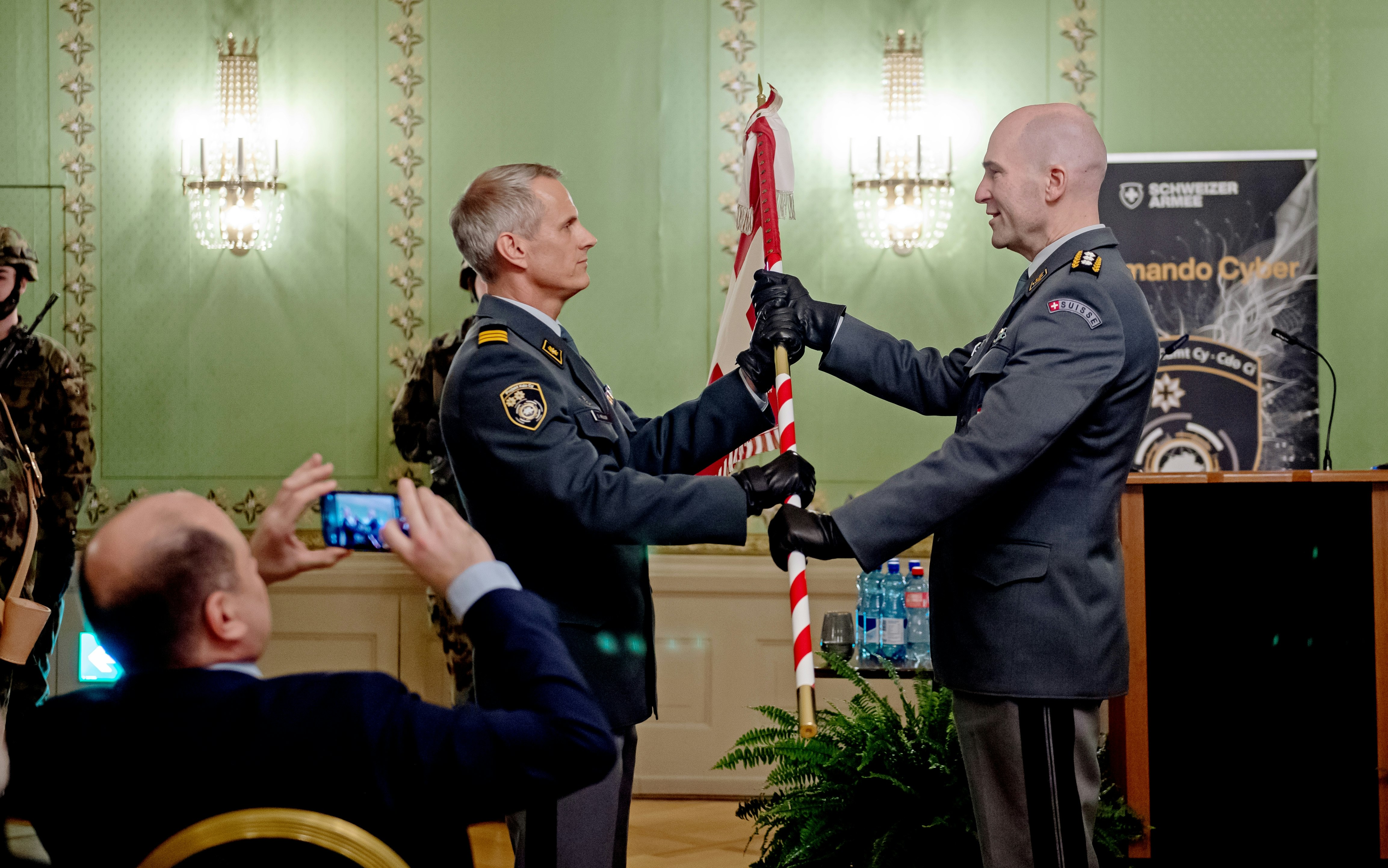 7686 Kommandoaufnahme Kommando Cyber am 19. Dezember 2023 in Bern. 