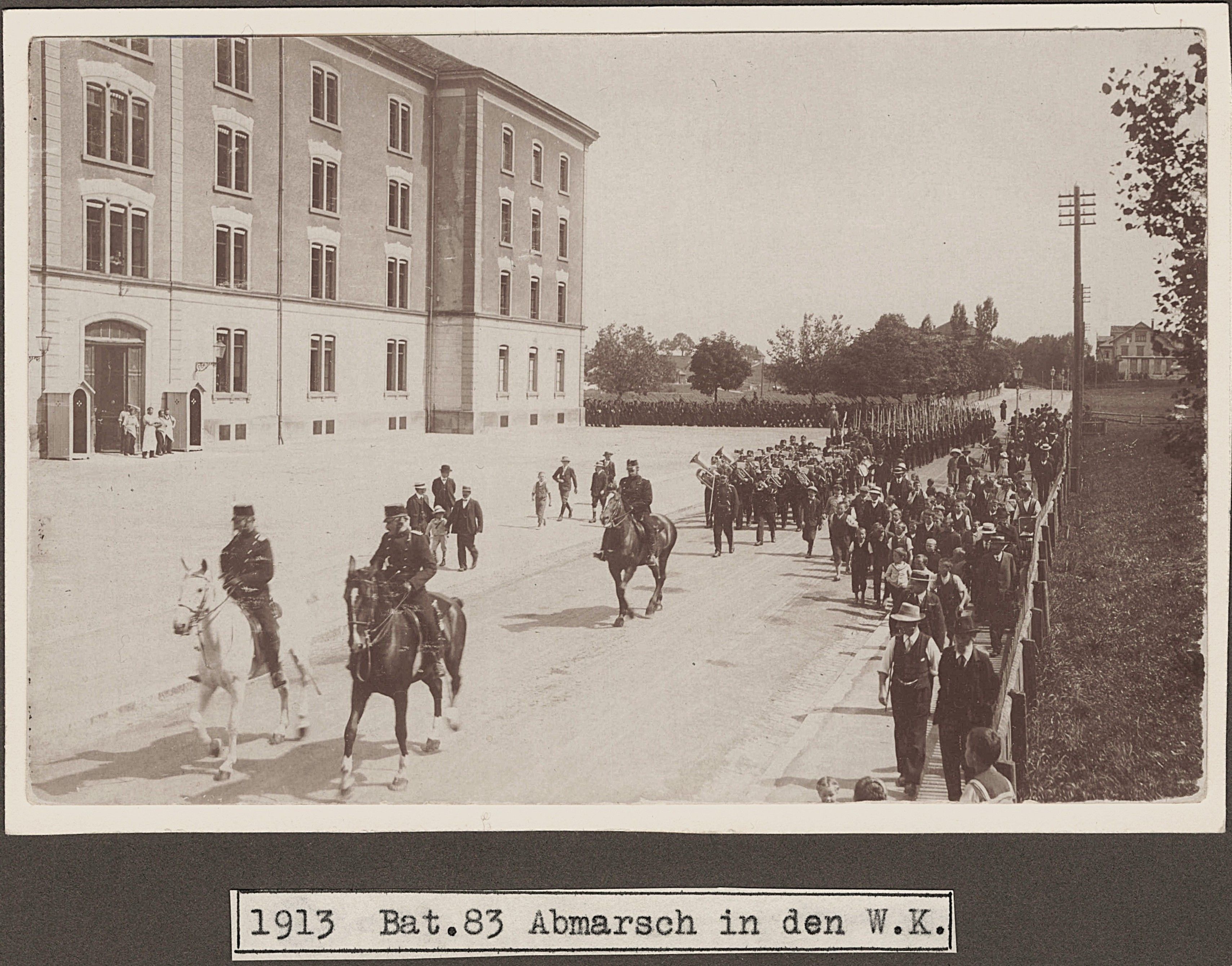 Kaserne Bat 83 im WK 1913