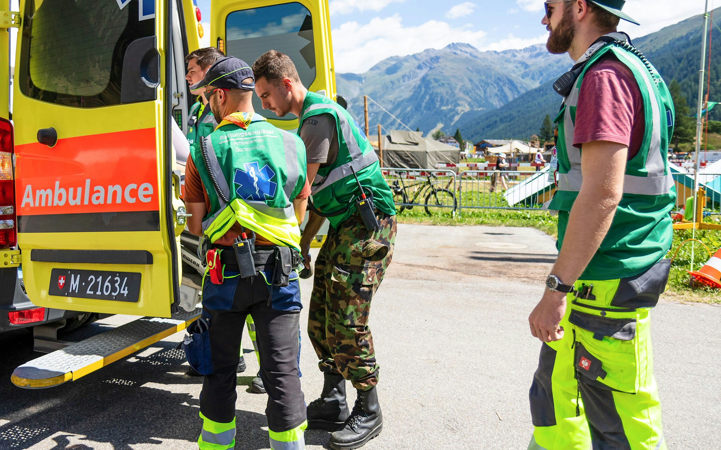 Impressionen der Notfallzentrale am Sonntag, 31. Juli 2022 im mova in Ulrichen (Verein Bula 2021/Jeffrey Dozier)