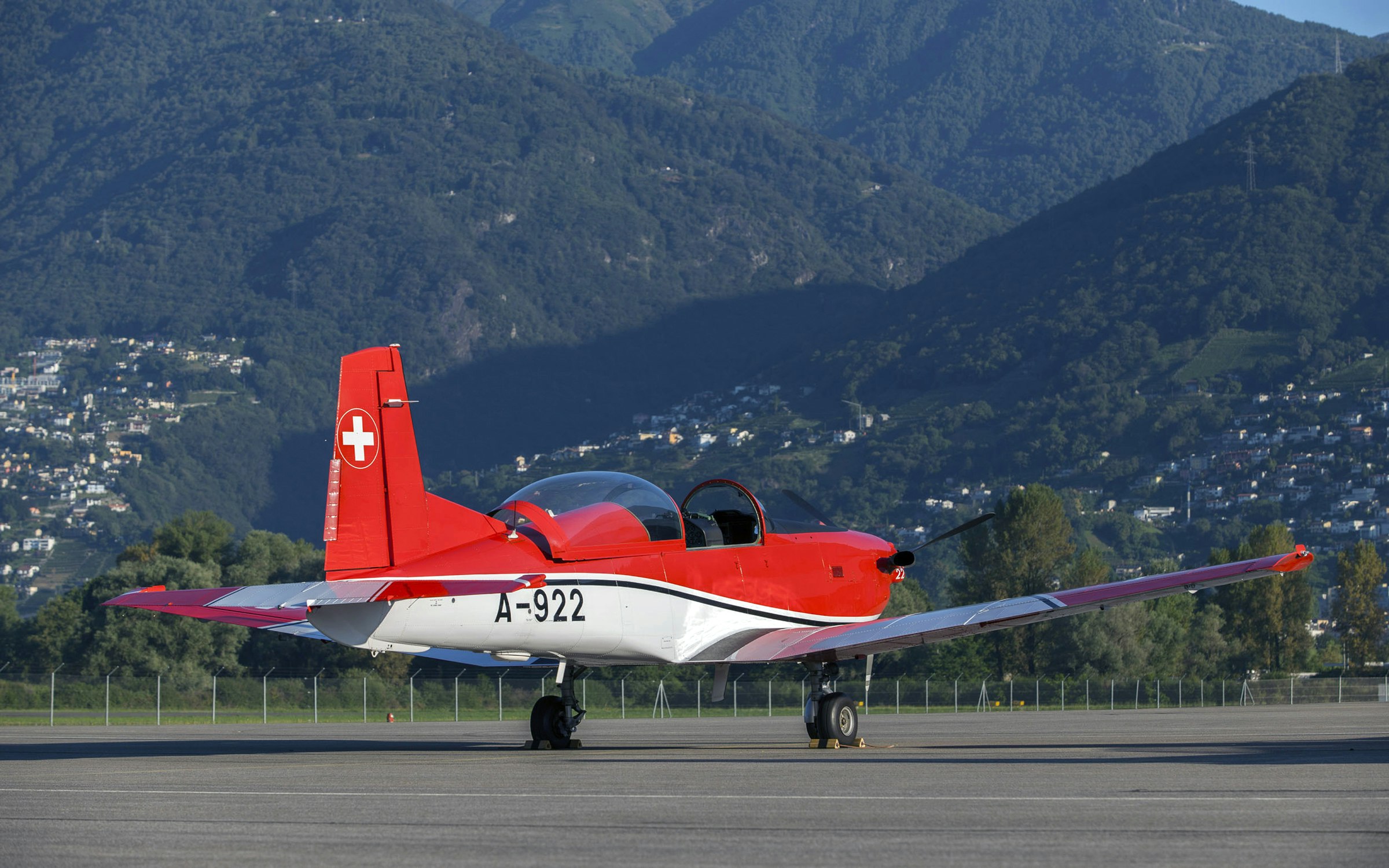 PC-7 sul Tarmac Locarno