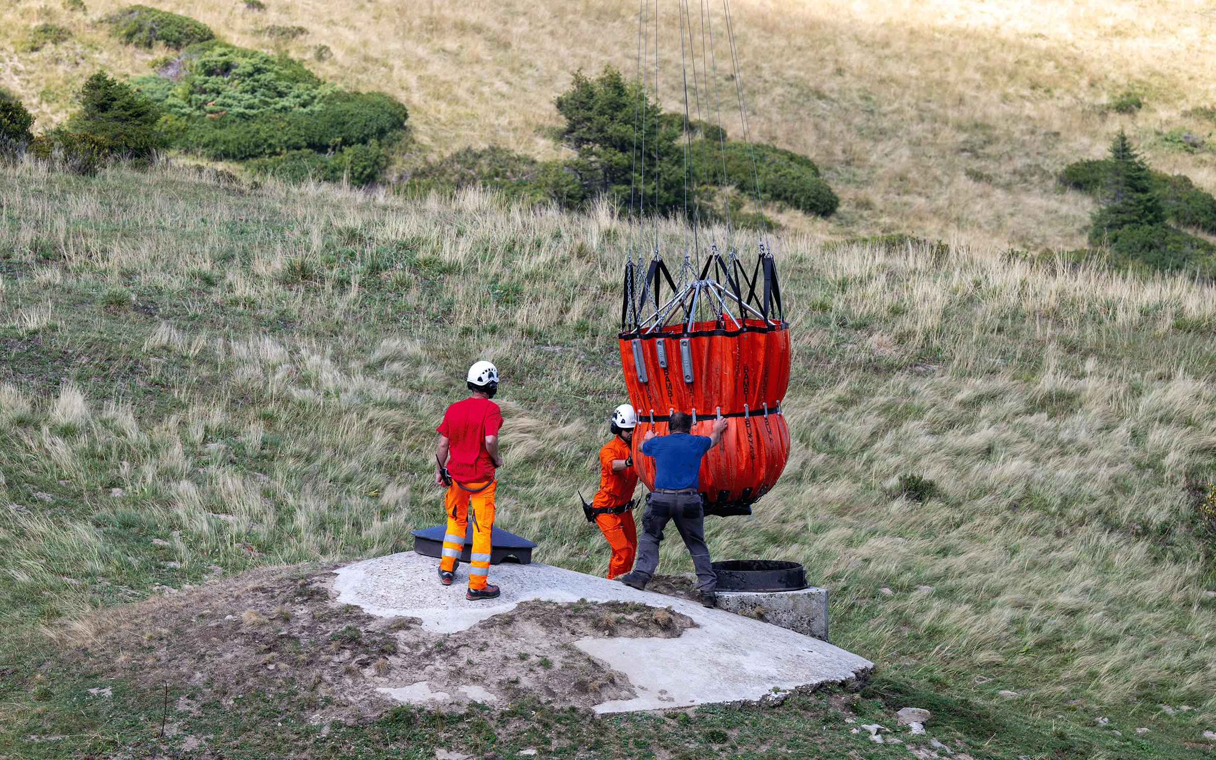 Wassertransport im Kanton Fribourg im August 2022. ©VBS/DDPS, Jonas Kambli