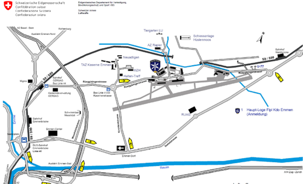 Situationsplan Anreise