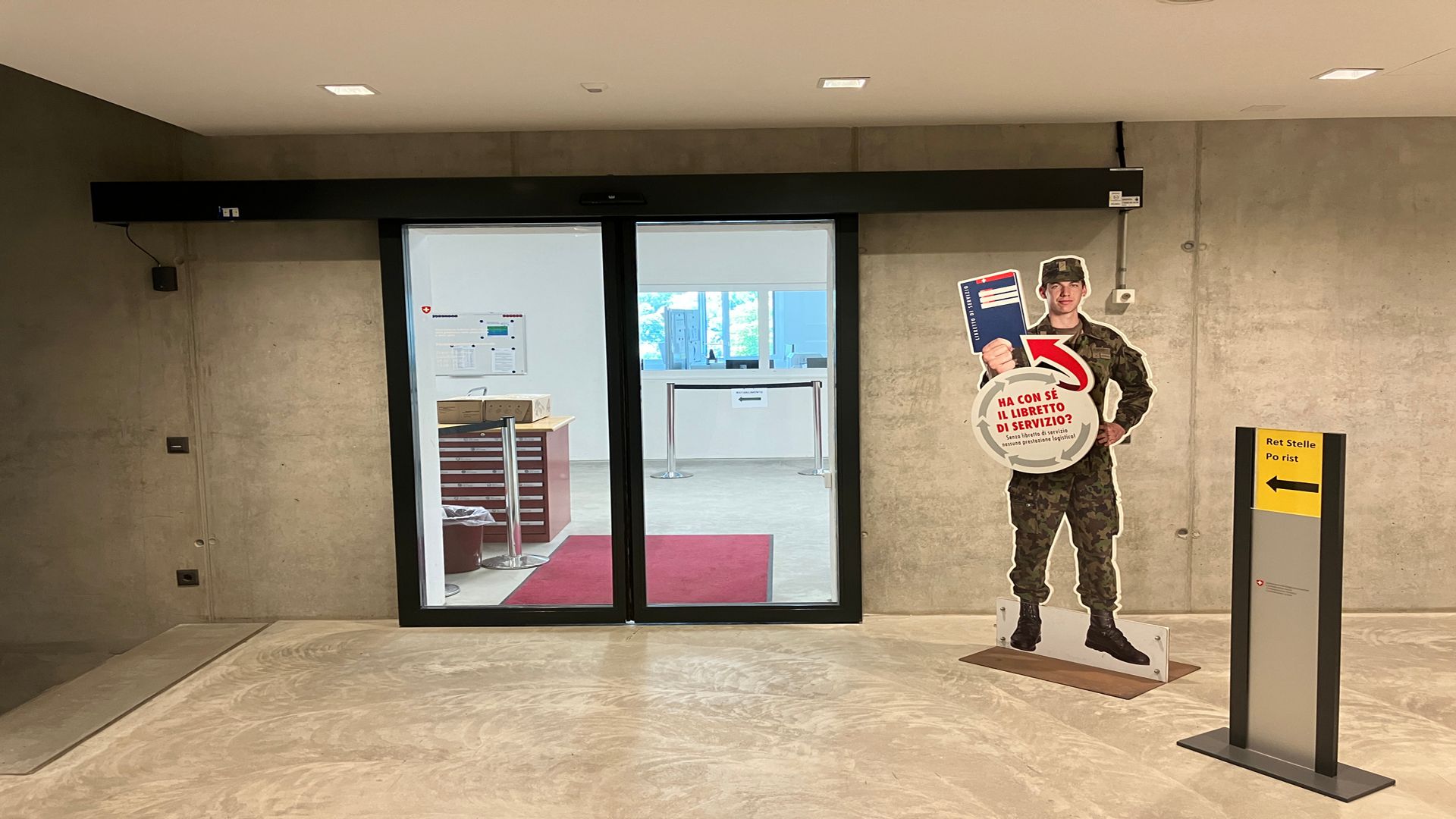 Eingang RA Stelle Monteceneri