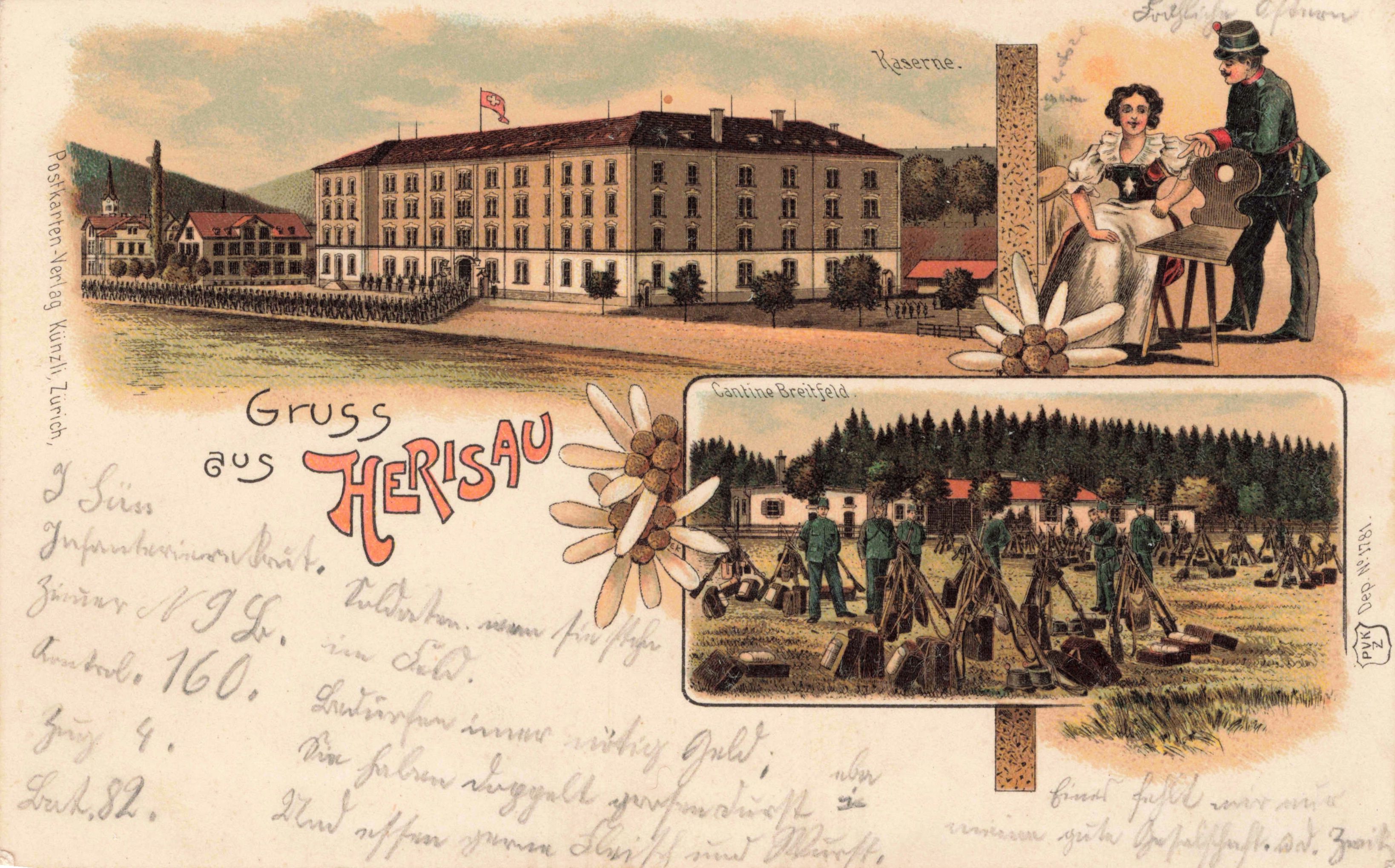 Kaserne und Schiessplatz Breitfeld 1902