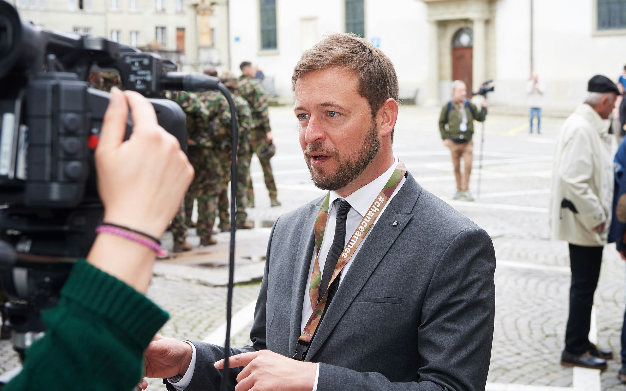 Feierlichkeiten zur Schliessung der Kaserne La Poya in Freiburg FR