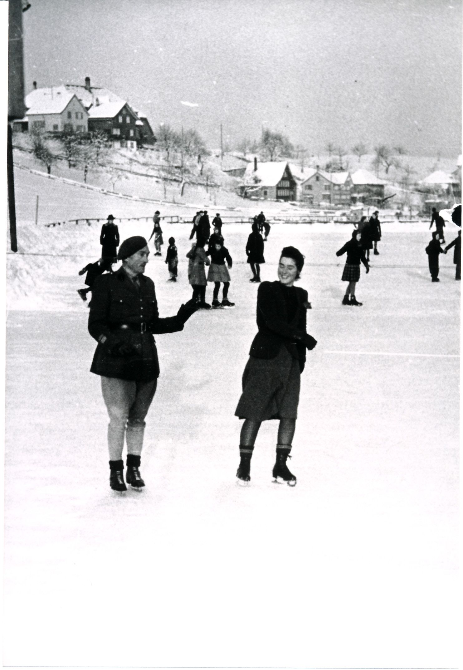 Kreckel Eisbahn; polnische Kriegsinternierte