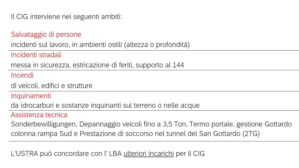 Compiti e competenze CIG