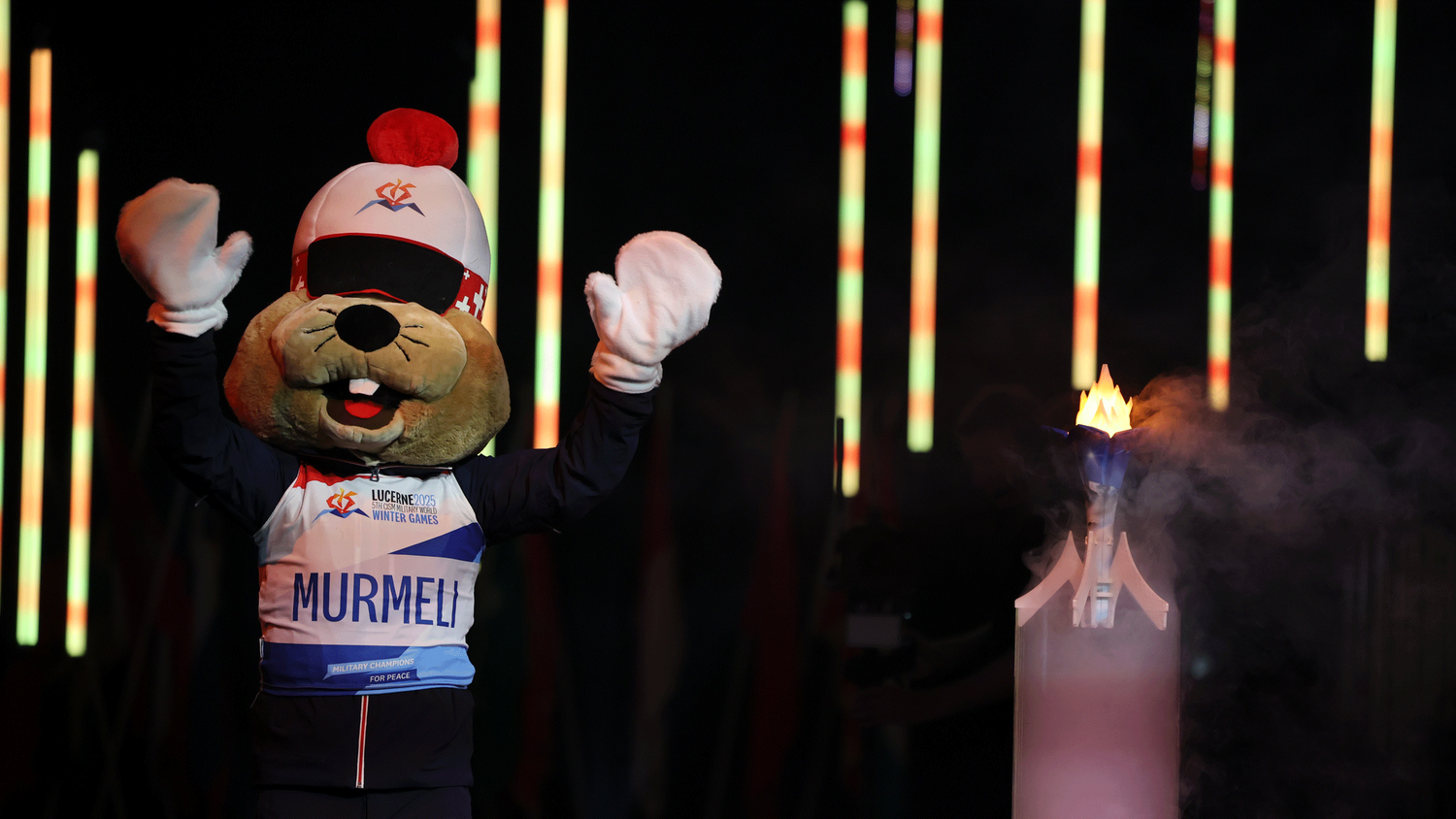 Impressioni sulla cerimonia di apertura dei 5° Giochi mondiali militari invernali 2025 a Lucerna.