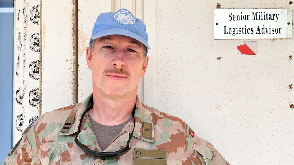 Il tenente colonnello Martin ha prestato un impiego di promovimento della pace di un anno a favore della missione ONU MINURSO nel Sahara occidentale.